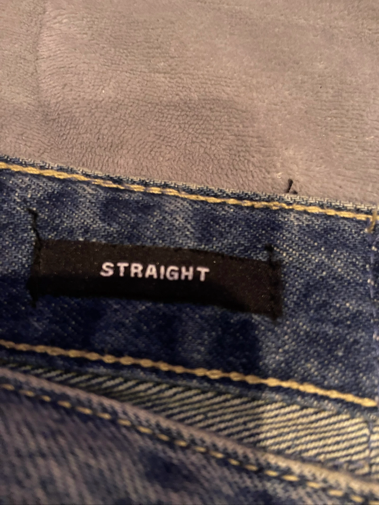 Blue cropped denim jeans – photo 4
